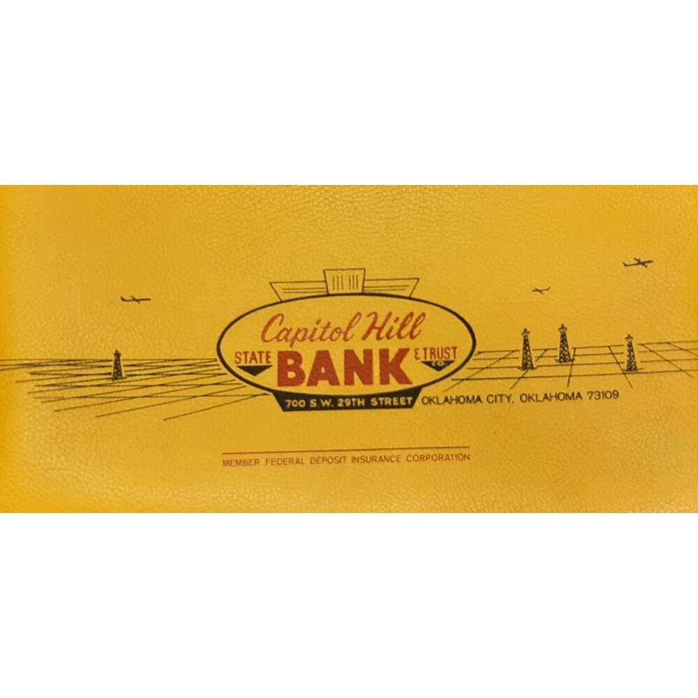 VTG Capital Hill State Bank & Trust Zippered Security Bank Money Deposit Bag